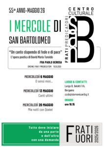 55°Anno Centro Culturale San Bartolomeo – I mercoledì di Maggio